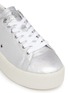 Detail View - Click To Enlarge - ASH - Cyber' star stud metallic leather platform sneakers