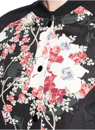 Detail View - Click To Enlarge - RAG & BONE - 'Morgan' floral print reversible bomber jacket