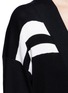 Detail View - Click To Enlarge - RAG & BONE - 'Grace' surplice neck stripe wool sweater
