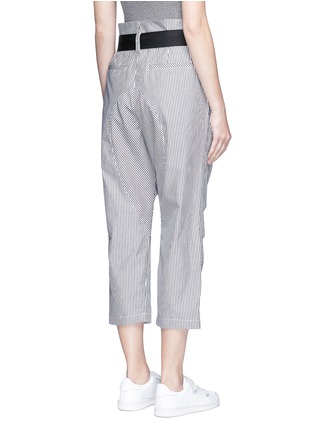 Back View - Click To Enlarge - RAG & BONE - 'Bosworth' stripe belt cropped pants