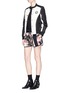 Figure View - Click To Enlarge - RAG & BONE - 'Lennox' ribbon trim floral print shorts