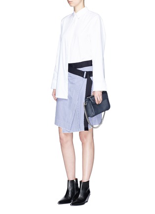 Figure View - Click To Enlarge - RAG & BONE - 'Lenna' asymmetric stripe wrap skirt