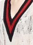 Detail View - Click To Enlarge - RAG & BONE - 'Emma' sport stripe sheer cricket sweater