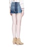 Back View - Click To Enlarge - J BRAND - Mid rise washed plaid denim shorts