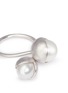 Detail View - Click To Enlarge - BELINDA CHANG - 'Fruity' 18k white gold plated double pearl ring