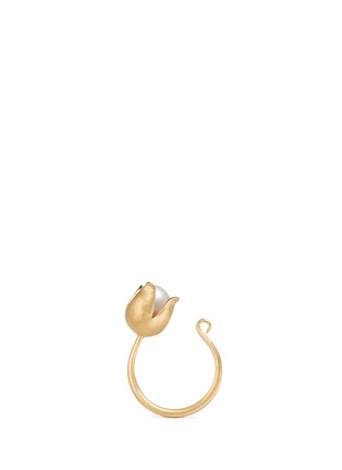 Main View - Click To Enlarge - BELINDA CHANG - 'Flora' 18k yellow gold plated freshwater pearl ring