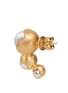 Detail View - Click To Enlarge - BELINDA CHANG - 'Fruity Trio' 18k yellow gold plated triple pearl earrings