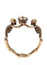 Main View - Click To Enlarge - ALEXANDER MCQUEEN - Skeleton faux pearl crown cuff