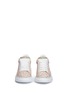 Figure View - Click To Enlarge - ALEXANDER MCQUEEN - Chunky outsole coarse glitter metallic leather sneakers