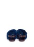 Back View - Click To Enlarge - FABIO RUSCONI - Rabbit fur leather slingback sandals