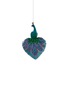 Main View - Click To Enlarge - KURT S ADLER - Peacock heart Christmas ornament
