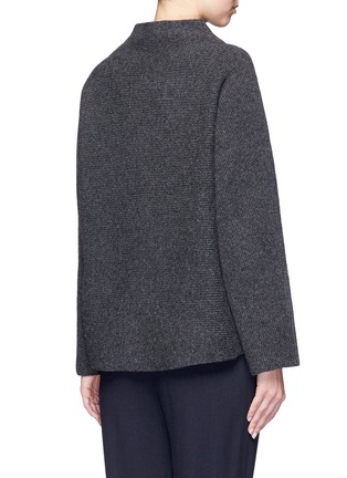 Back View - Click To Enlarge - VINCE - Horizontal rib knit funnel neck sweater