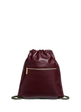 Detail View - Click To Enlarge - A-ESQUE - 'Draw Pack 03' colourblock leather backpack