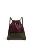 Main View - Click To Enlarge - A-ESQUE - 'Draw Pack 03' colourblock leather backpack