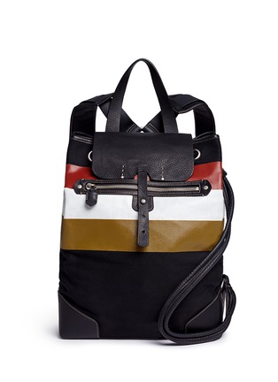 Main View - Click To Enlarge - GHURKA - 'Claudio' stripe print backpack