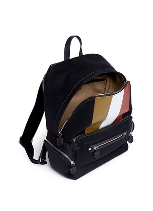 Detail View - Click To Enlarge - GHURKA - 'Weston II' stripe print backpack