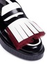 Detail View - Click To Enlarge - CLERGERIE - 'Psilly' tulle leather platform kiltie loafers