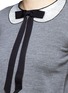 Detail View - Click To Enlarge - ALICE & OLIVIA - 'Jensyn' strass collar intarsia neck tie wool sweater