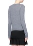 Back View - Click To Enlarge - ALICE & OLIVIA - 'Jensyn' strass collar intarsia neck tie wool sweater