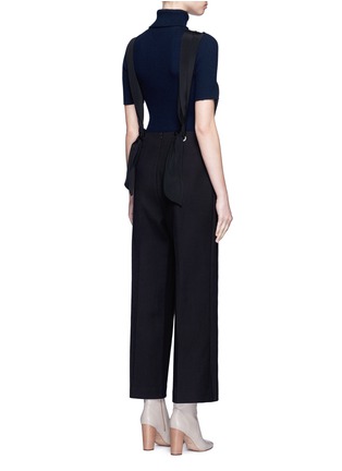 Back View - Click To Enlarge - 3.1 PHILLIP LIM - Stapled virgin wool jumpsuit