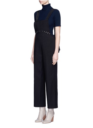 Front View - Click To Enlarge - 3.1 PHILLIP LIM - Stapled virgin wool jumpsuit