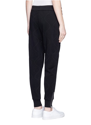 Back View - Click To Enlarge - 3.1 PHILLIP LIM - Quilted French terry jogging pants