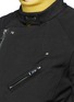 Detail View - Click To Enlarge - 3.1 PHILLIP LIM - Sculpted twill motorcycle jacket