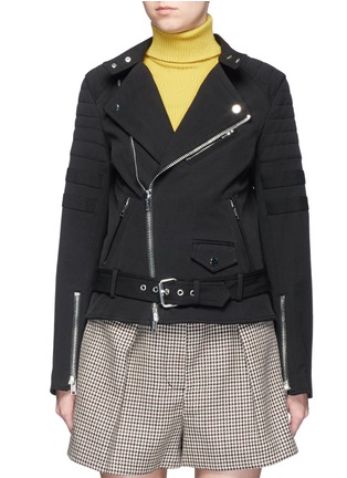 Main View - Click To Enlarge - 3.1 PHILLIP LIM - Sculpted twill motorcycle jacket