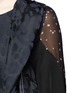 Detail View - Click To Enlarge - 3.1 PHILLIP LIM - Floral jacquard drape trim dress