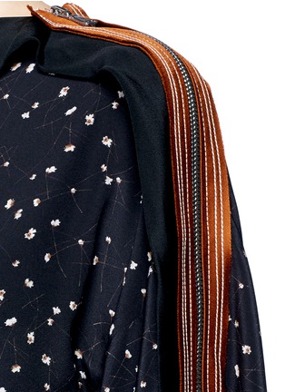 Detail View - Click To Enlarge - 3.1 PHILLIP LIM - Cascading ribbon trim floral print kimono top