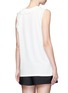 Back View - Click To Enlarge - 3.1 PHILLIP LIM - Cascading silk trim tank top