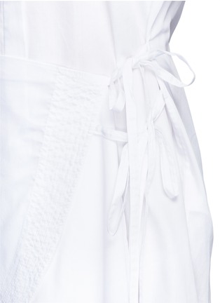 Detail View - Click To Enlarge - 3.1 PHILLIP LIM - Asymmetric apron cotton shirt dress