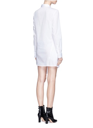 Back View - Click To Enlarge - 3.1 PHILLIP LIM - Asymmetric apron cotton shirt dress