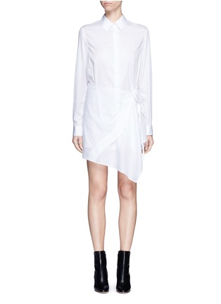 Main View - Click To Enlarge - 3.1 PHILLIP LIM - Asymmetric apron cotton shirt dress