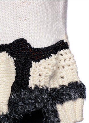 Detail View - Click To Enlarge - 3.1 PHILLIP LIM - Crochet trim sleeveless sweater
