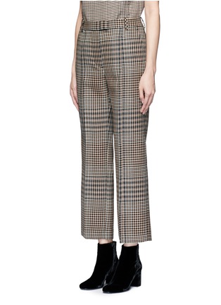 Front View - Click To Enlarge - 3.1 PHILLIP LIM - Houndstooth virgin wool cropped pants