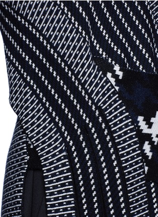 Detail View - Click To Enlarge - 3.1 PHILLIP LIM - Carwash hem velour sleeve jacquard sweater