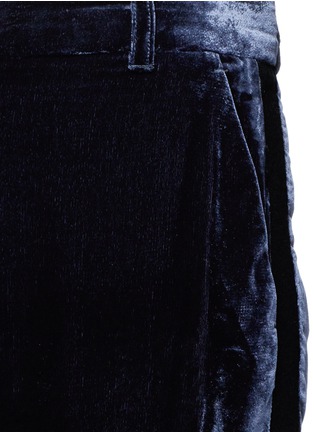 Detail View - Click To Enlarge - 3.1 PHILLIP LIM - Knit trim velvet jogging pants