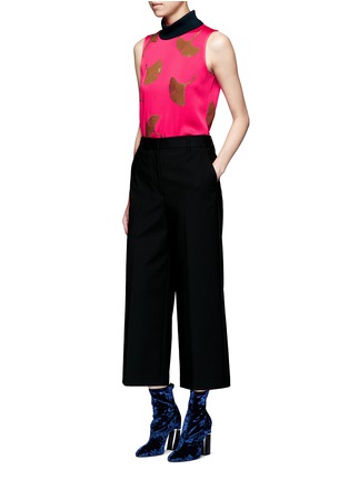 Figure View - Click To Enlarge - 3.1 PHILLIP LIM - 'Ginkgo' leaf sequin satin tank top
