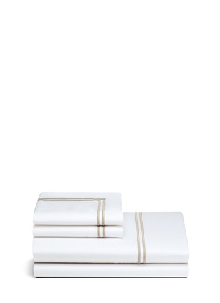 Main View - Click To Enlarge - FRETTE - Bianco queen size duvet set