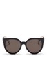Main View - Click To Enlarge - FENDI - Colourblock acetate round cat eye sunglasses