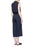 Back View - Click To Enlarge - VINCE - Belted wide leg utility jumpsuit