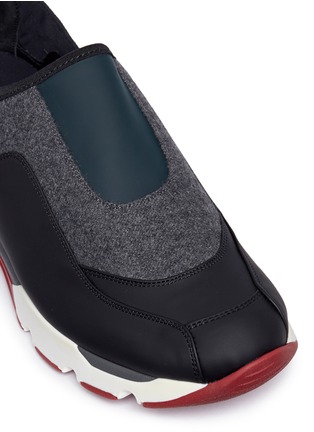 Detail View - Click To Enlarge - MARNI - Colourblock slip-on sneakers