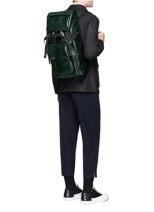 Figure View - Click To Enlarge - MARNI - Faux leather backpack