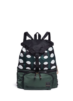 Main View - Click To Enlarge - MARNI - x PORTER geometric print waist backpack