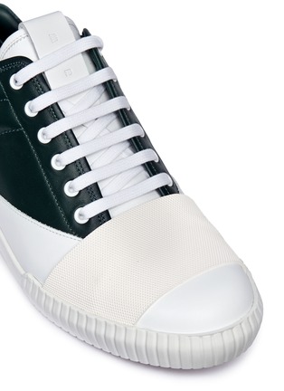 Detail View - Click To Enlarge - MARNI - Strap vamp leather sneakers