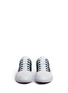 Front View - Click To Enlarge - MARNI - Strap vamp leather sneakers