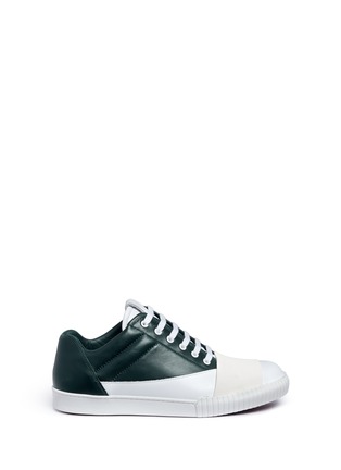 Main View - Click To Enlarge - MARNI - Strap vamp leather sneakers