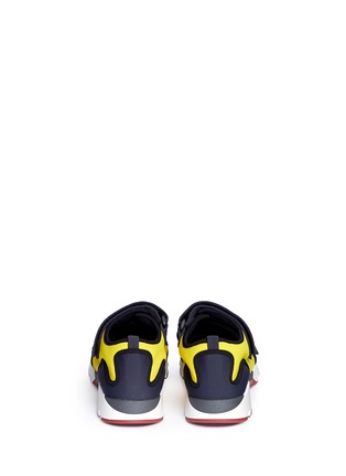 Back View - Click To Enlarge - MARNI - Colourblock double strap sneakers