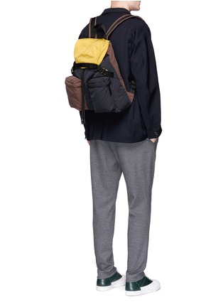 Figure View - Click To Enlarge - MARNI - Colourblock padded backpack
